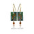 Tiger in a Jungle Earrings, Ear Wires 0.47” x 1”