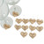 "Best Man" Heart Shaped Wedding Wine Glass Charm, Basswood