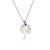 Sterling Silver Palm Tree Charm Necklace, 18" Chain
