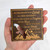 Isaiah 40:31 Wood Magnet with Cutout - 3.25" x 3.25" Dark Walnut Stained Christian Inspiration Decor