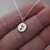 Tiny Quaver Eighth Music Note Tag Charm Necklace - 925 Sterling Silver