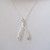 Sterling Silver Wishbone Necklace