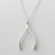 Sterling Silver Wishbone Necklace