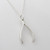 Sterling Silver Wishbone Necklace