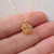 24K Gold Plated Sterling Lotus Charm Necklace