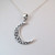 Sterling Silver Crescent Moon Charm Necklace