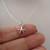 Sterling Silver Tiny Starfish Necklace