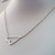 Sterling Silver Sideways Heart Necklace, 18" Chain (16+2) Rhodium Sterling Silver Sideways Heart Necklace, 18" Chain (16+2) Rhodium