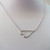 Sterling Silver Sideways Heart Necklace, 18" Chain (16+2) Rhodium Sterling Silver Sideways Heart Necklace, 18" Chain (16+2) Rhodium