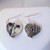 Angel Wing Heart Dangle Earrings - 925 Sterling Silver