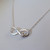 Sterling Silver Infinity Necklace with 4 Leaf Clover