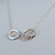 Sterling Silver Infinity Necklace with 4 Leaf Clover