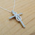 Sterling Silver Infinity Cross Necklace