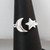 Sterling Silver Crescent Moon and Star Ring Sterling Silver Crescent Moon and Star Ring