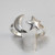 Sterling Silver Crescent Moon and Star Ring Sterling Silver Crescent Moon and Star Ring