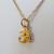 Sterling Silver Gold Tiny Ohm Necklace Sterling Silver Gold Tiny Ohm Necklace