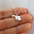 Sterling Silver Maryland State Charm Necklace