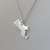 925 Sterling Silver Massachusetts State Charm Necklace 925 Sterling Silver Massachusetts State Charm Necklace