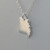 925 Sterling Silver Missouri State Charm Necklace