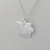Sterling Silver Iowa State Charm Necklace