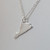 925 Sterling Silver Virginia State Charm Necklace