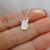925 Sterling Silver West Virginia State Charm Necklace 925 Sterling Silver West Virginia State Charm Necklace