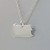 925 Sterling Silver Pennsylvania State Charm Necklace