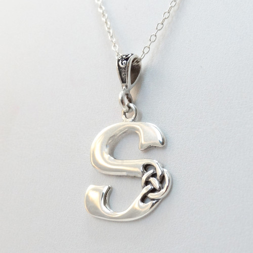 Silver Initial C Disc With Cz Charm Necklace in White | Goldmark (AU)