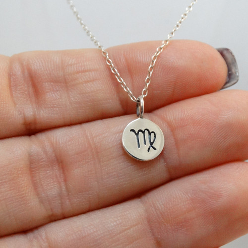 Sterling Silver Virgo Star Sign 