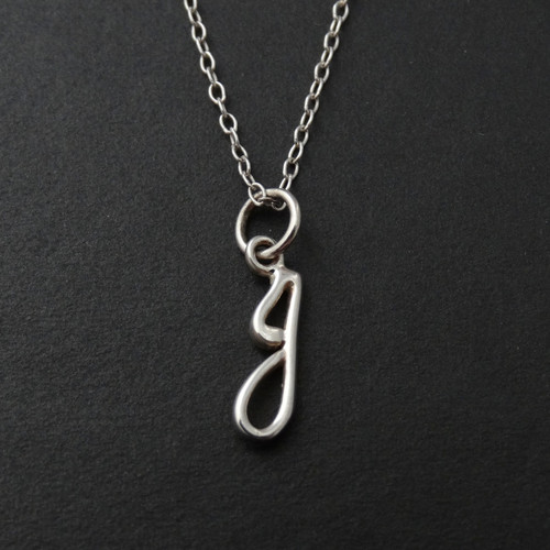 Sterling Silver Small Polished Initial 