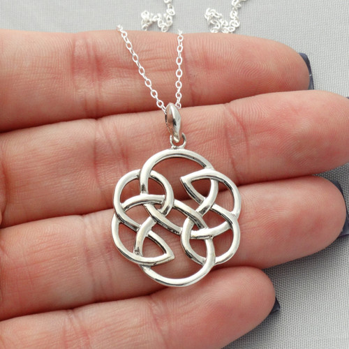 Sterling Silver Celtic Knot Necklace | FashionJunkie4Life