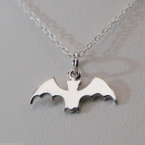 Horn Amethyst Garnet Sterling Silver Bat Pendant Necklace 'Midnight Bat' -  Road Scholar World Bazaar