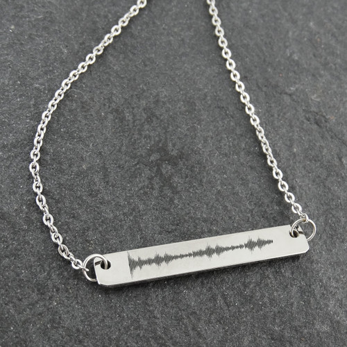 Sound Wave Audio Heartbeat Necklace FashionJunkie4Life