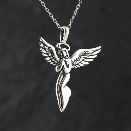 Sterling Silver Fairy Charm Necklace 16 inch