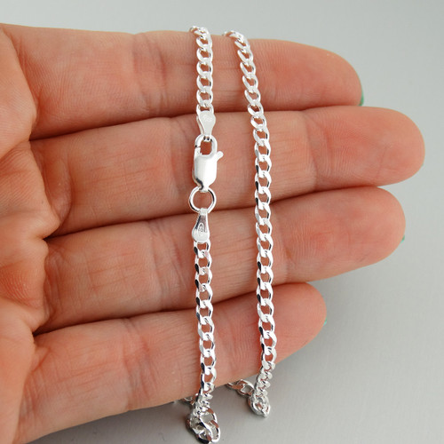 925 Sterling Silver Chain 20 In 2mm Sterling Silver Filled Chain Necklace For Pendants - 16"/18"/20"/22"/24" Lengths, Simple & Durable 925 Sterling Silver Necklace - Foto 10