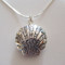 Sterling Silver Shell Locket Necklace