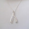 Sterling Silver Wishbone Necklace