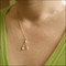 925 Sterling Silver Wishbone Charm Necklace
