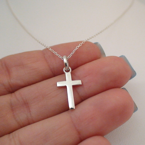 Sterling Silver Small Cross Necklace