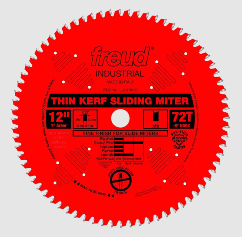 BLADE 12X72X1 RED ATB FREUD