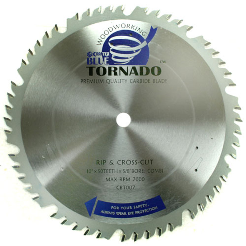 BLADE 10IN. X50T COMBI 5/8IN. CRAFTEXB/TORNADO