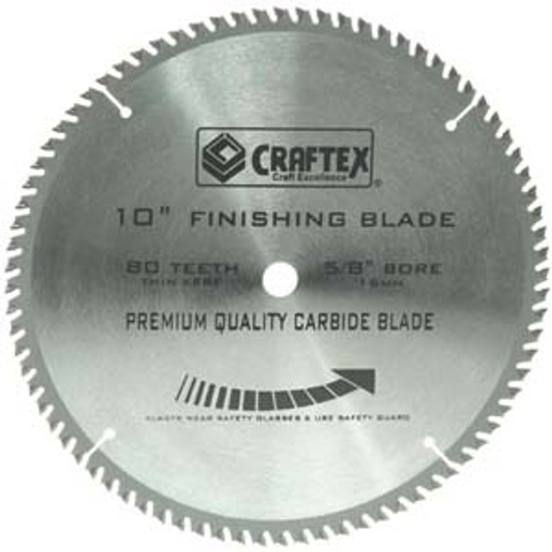 BLADE 10IN. X 80T FLAT TOP CRAFTEX