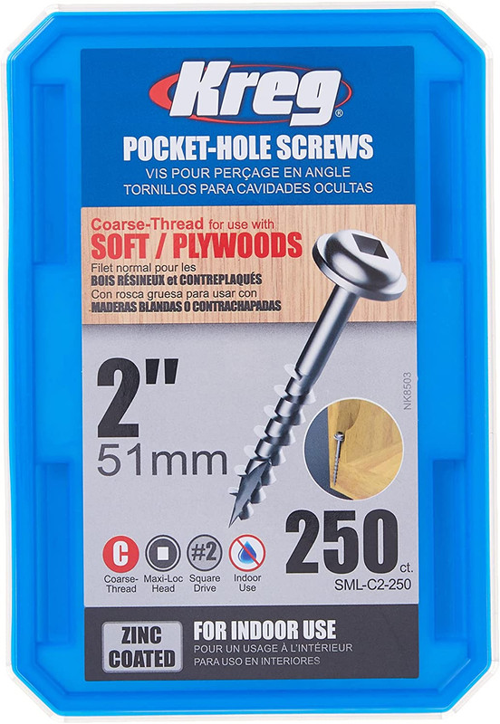 Coarse pocket shop hole screws