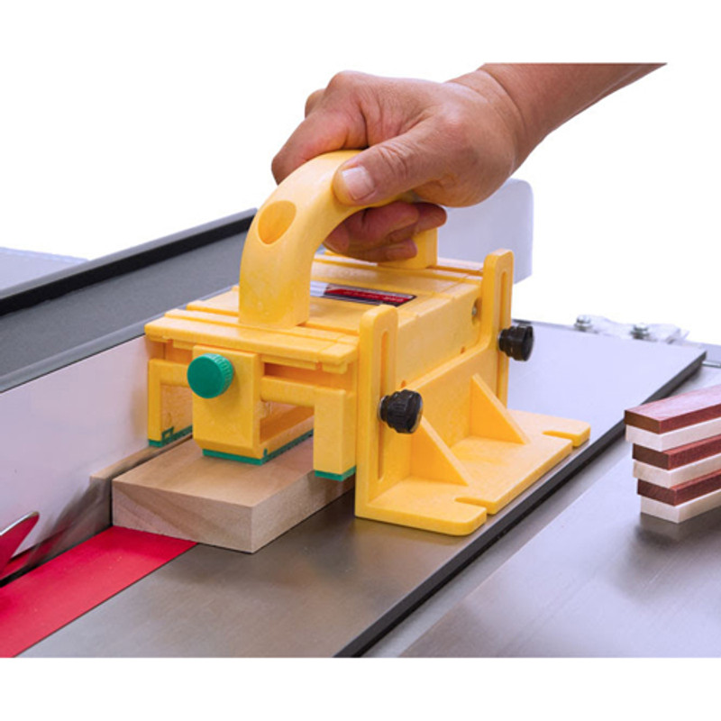 MICROJIG GRR-RIPPER GR-100 3D Adjustable Table Saw Pushblock 2-Pack, Yellow - 1