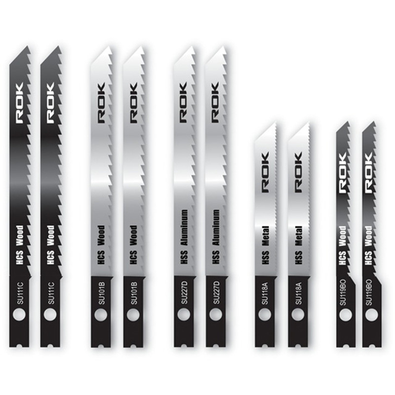 JIGSAW BLADE10PC UNIVERSAL SHANK SET ROK