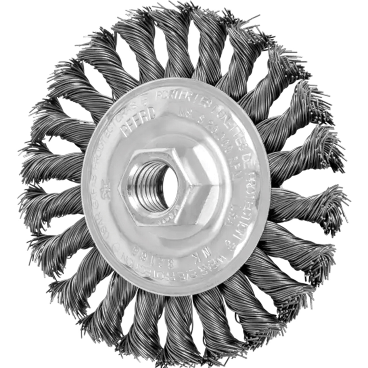 Weiler 4 12 X 78 Roughneck Steel Knot Wire Wheel Brush