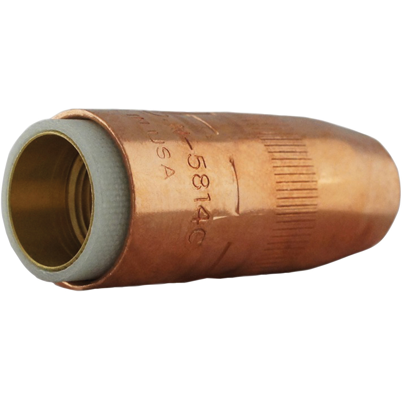 5-Pack N-5814C Nozzles For Bernard MIG Gun - 5/8" Large Centerfire, 1/4" Recess