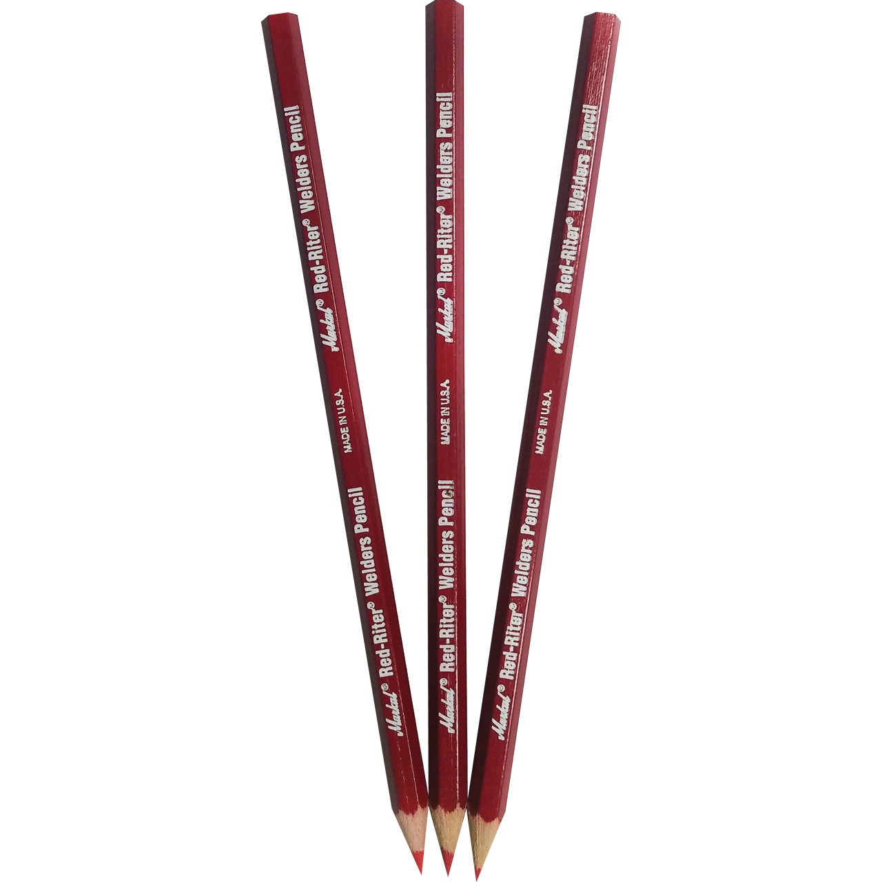 Weldmark Red Marking Pencils (12 Pack) RAM Welding Supply