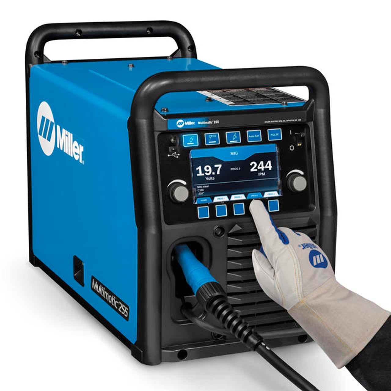 Miller Multimatic 255 Multiprocess Welder W/ EZLatch Running Gear
