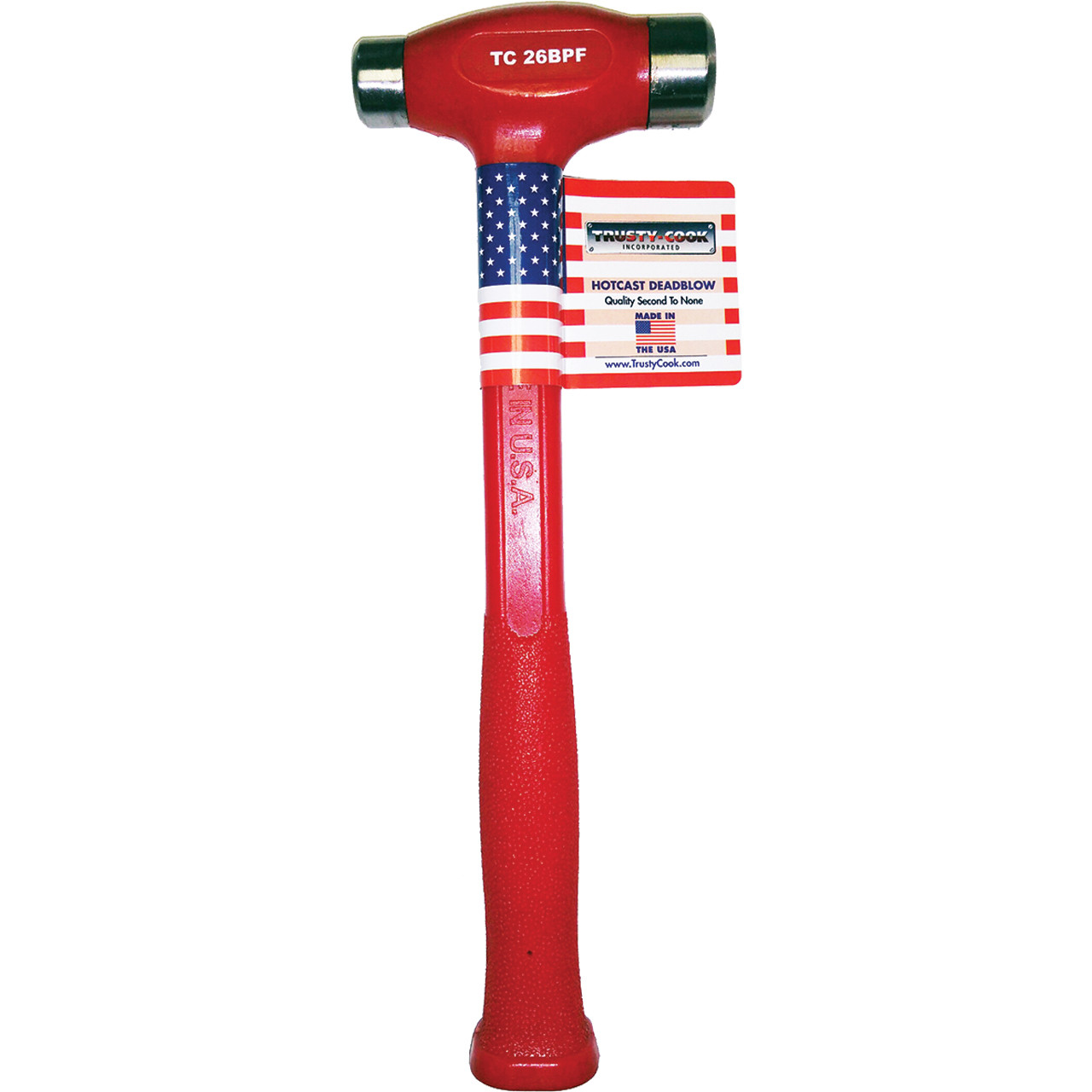 Trusty-Cook - 26 Oz. Flat-Flat Dead Blow Hammer - RAM Welding Supply